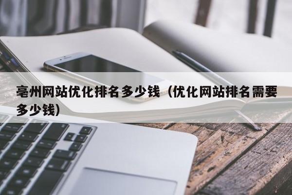 亳州网站优化排名多少钱(优化网站排名需要多少钱)